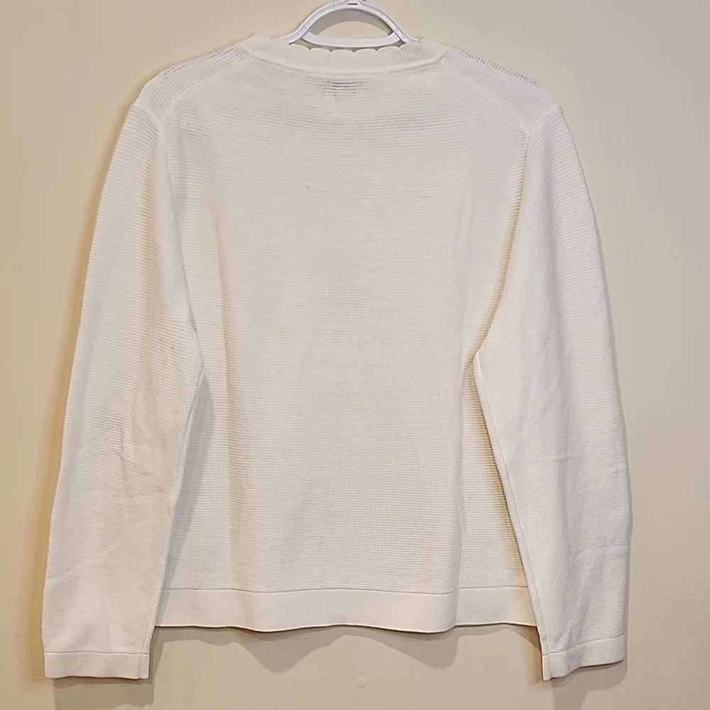 J. Crew Women's Cream Crew Neck Sweater
